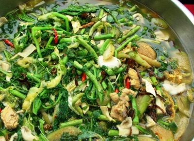 แกงแค แก๋งแค แกงผักหลายอย่าง