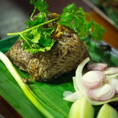 ข้าวกั๊นจิ๊น เข้ากั๊นจิ๊น ห่อใบตองนึ่ง
